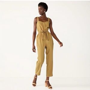 Women’s Mustard Sleeveless Jumpsuit